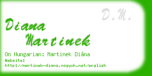diana martinek business card